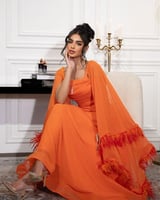 فستان الكالسيت البرتقالي