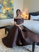 فستان سهرة براون جاسبر