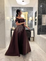 فستان سهرة براون جاسبر