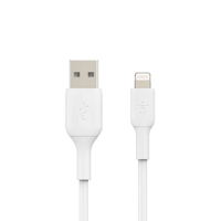 كيبل شحن من يو اس بي الى لايتننق بطول 1 متر - أبيض...