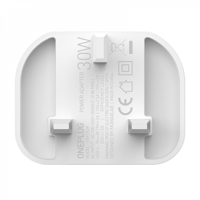 شاحن جداري ONEPLUG بقوة 30 واط بمنفذين Type-C - US...