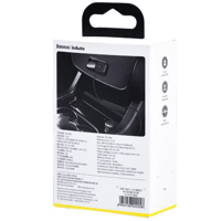 مشغل MP3 للسيارة مع منفذين شحن - أسود - Baseus