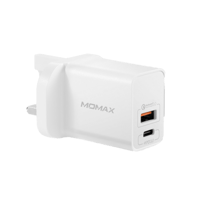 MOMAX - شاحن جداري ONEPLUG بقوة 20 واط منفذين Tayb...