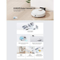 مكنسة روبوت ذكية S10 - للكنس والمسح بـ 4 سرعات - أ...