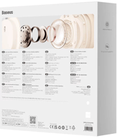 سماعة رأس لاسلكية مع 70 ساعة تشغيل - بيج - Baseus