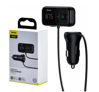 مشغل MP3 للسيارة مع منفذين شحن - أسود - Baseus