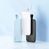 بطارية متنقلة بسعة 10000 ملي امبير بكيبل تايب سي م...