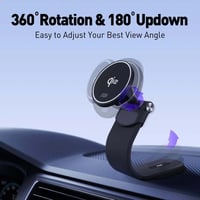 JODA -حامل سيارة شحن لاسلكي 15 واط - أسود