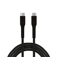 كيبل من تايب سي الى تايب سي - قماش أسود - LionX