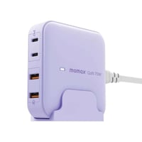 MOMAX - شاحن سطح المكتب بمنفذين تايب سي بقوة 70 وا...