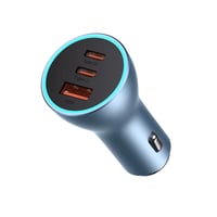 شاحن سيارة 3 منافذ يدعم الشحن السريع بقوة 65 واط -...