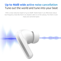 سماعة Redmi Buds 5 Lite بـ40 ساعة تشغيل - اسود - X...