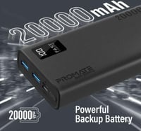 بطارية متنقلة بولت 20 بسعة 20000 ملي امبير بقوة 20...