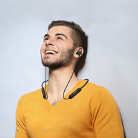 سماعة لاسلكية رياضية عازلة للضوضاء استخدام 100 ساع...