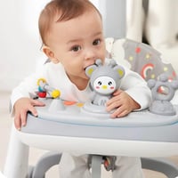 مشاية اطفال قابلة للطي مع أصوات موسيقى والعاب وفرا...