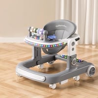 مشاية اطفال قابلة للطي مع أصوات موسيقى والعاب وفرا...