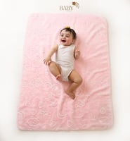 بطانية اطفال مزينة بالرسومات | دافئة ومليئة بالحب