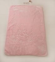 بطانية اطفال مزينة بالدببة | دافئة ومليئة بالحب