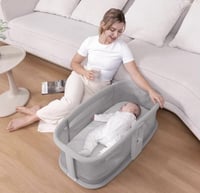 سرير جانبي كهربائي + محبس اطفال