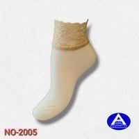 جوارب نسائية شبابية دانتيل ( درزن )