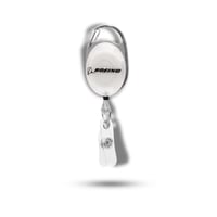 BOEING CLEAR CARABINER RETRACTABLE KEYCHAIN ميدالي...