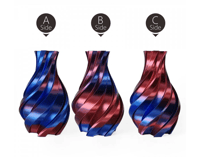 Hello3D PLA Bicolor silky (Blue&Red) 3D Filament 1...