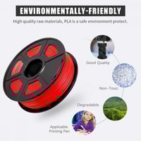 SUNLU PLA (Red) 3D Printing Filament 1.75Ø, 1kg