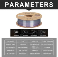 R3D Magic PLA (Black-Purple) 3D Printing Filament...