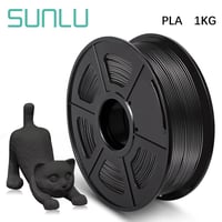 SUNLU PLA (Black) 3D Printing Filament 1.75Ø, 1kg