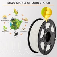 SUNLU PLA (White) 3D Printing Filament 1.75Ø, 1kg