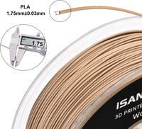 iSanmate PLA Pine White Wood 3D Printing Filament...