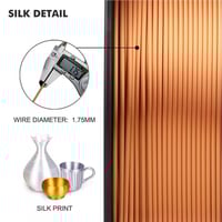 SUNLU Silk PLA+ (Red Copper) 3D Printing Filament...