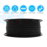 eSUN ePLA-Matte (Deep Black) 3D Filament 1.75Ø, 1k...
