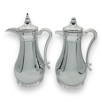 طقم ترامس الجود شاي وقهوة فضي كامل