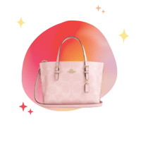 Coach Mollie Tote 25 pink