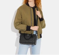 Rowan Satchel In Signature Canvas 25cm