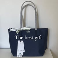 Lacoste totebag small - navy blue