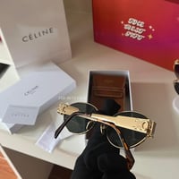 Celine Sunglasses - Gold Green