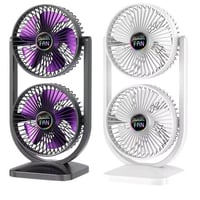 مروحة مكتبية برأسين مزدوجين شحن