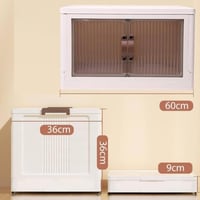 دولاب تخزين قابل للطي لون ابيض دور واحد