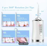 بكج فرشة أسنان كهربائية خيط مائي مع غسول فم منعش