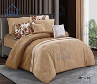 مفرش سرير نفرين قطن جاكار تصميم فاخر وأنيق