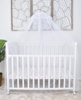 سرير لون أبيض للأطفال 60X120