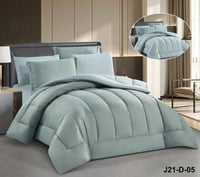 مفرش إيزل وجهين مايكروفايبر لون اخضر