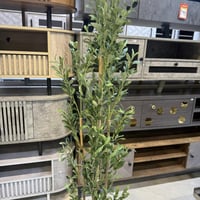 شجرة الزيتون صناعي مركن ذهبي - 140 سم