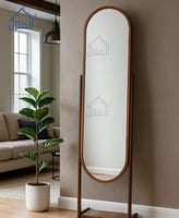 مراية ستاند فيرن – إطار خشبي بلمسة طبيعية فاخرة