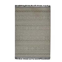 السجاد تركي خيش باللون البيج على رمادي المقاس 2*3