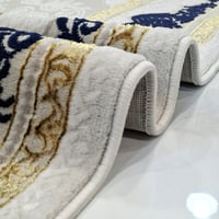 سجاد كلاسيك نقشة ملكي فاخر – كريمي × كحلي ذهبي