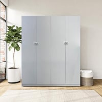 دولاب ملابس 4 أبواب - أبيض - تصميم عملي