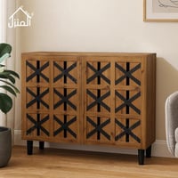 دولاب الأحذية بلوط كبير لون بني